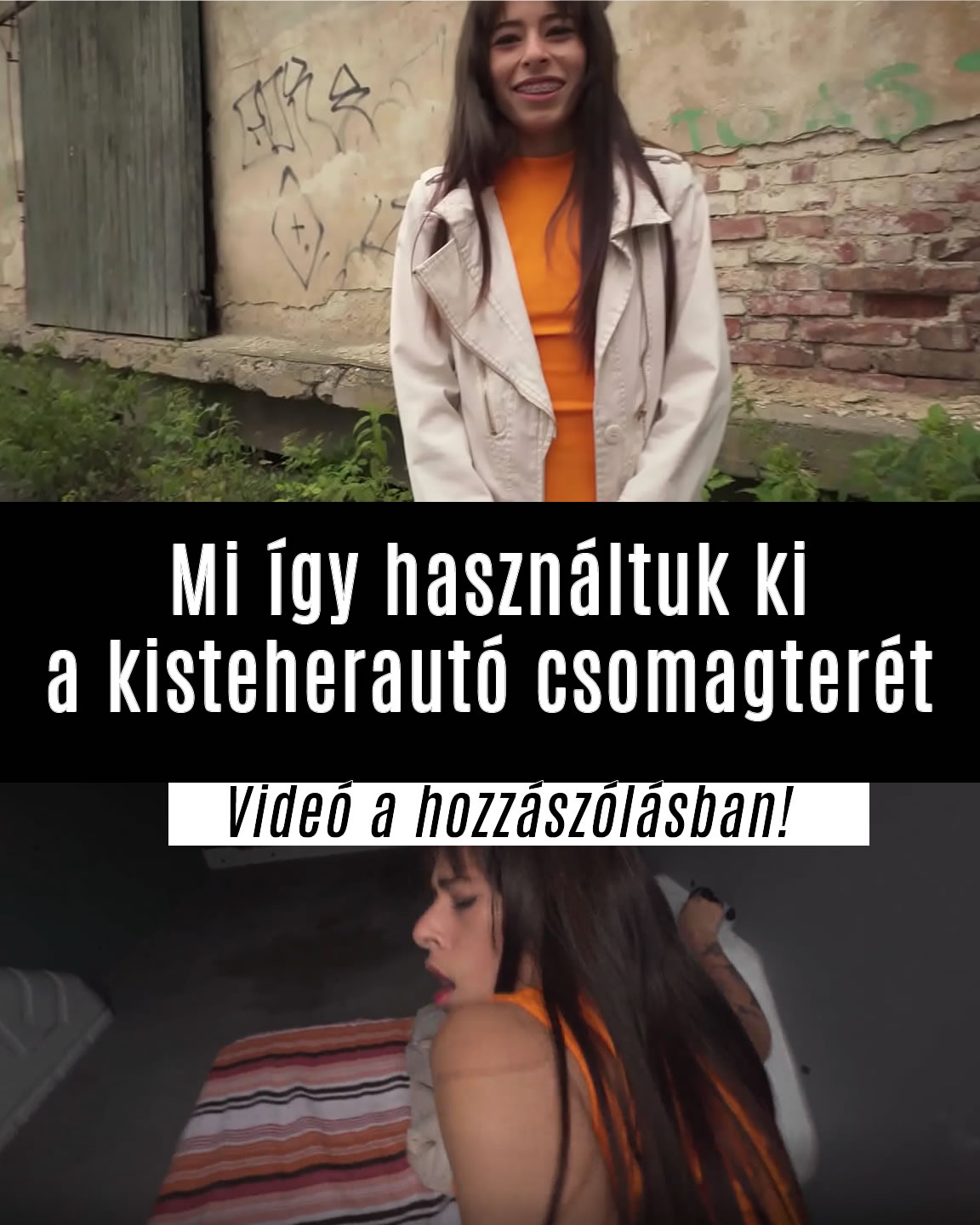 Mi így használtuk ki a kisteherautó csomagterét
