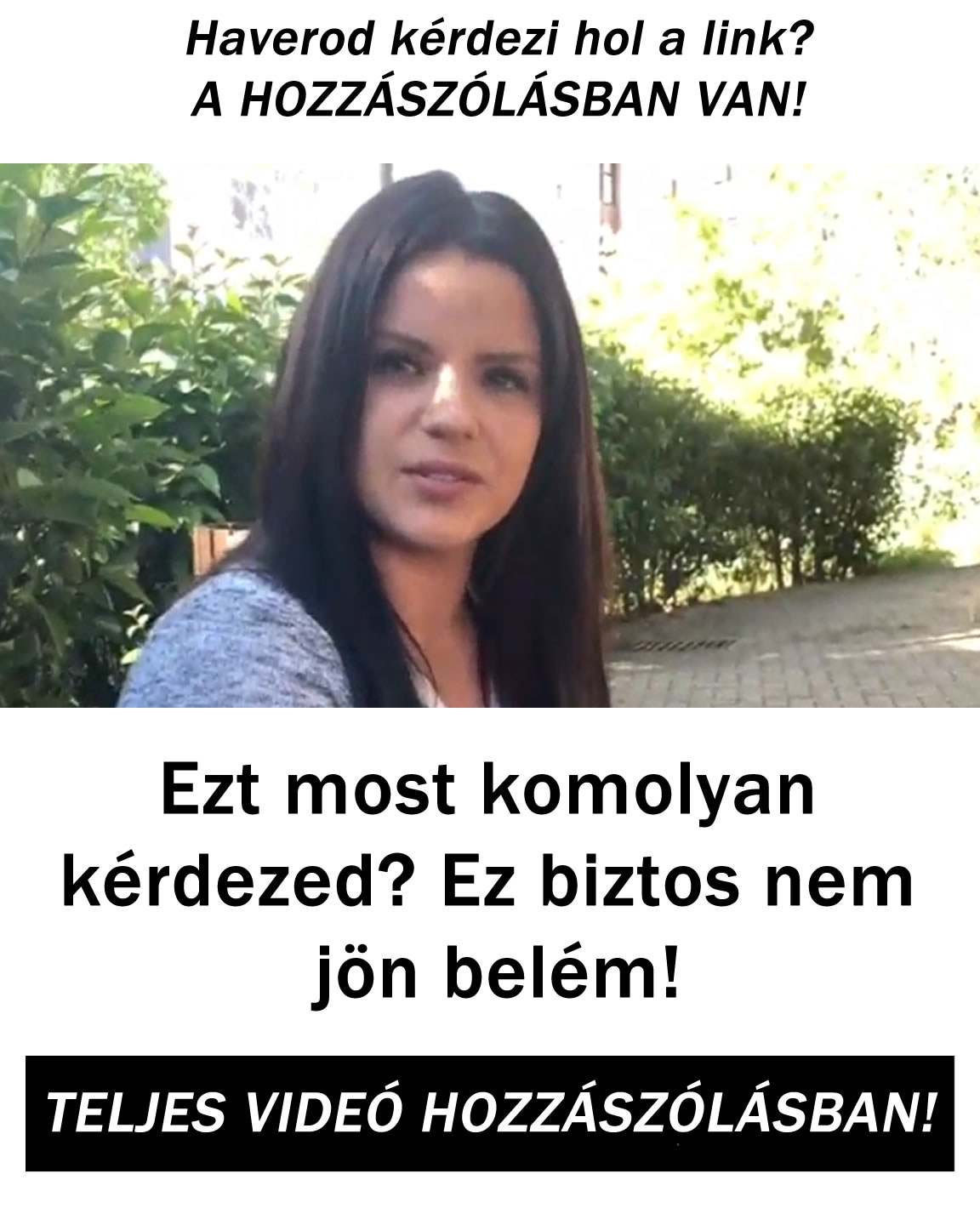 Teljes videó a hozzászólásban!