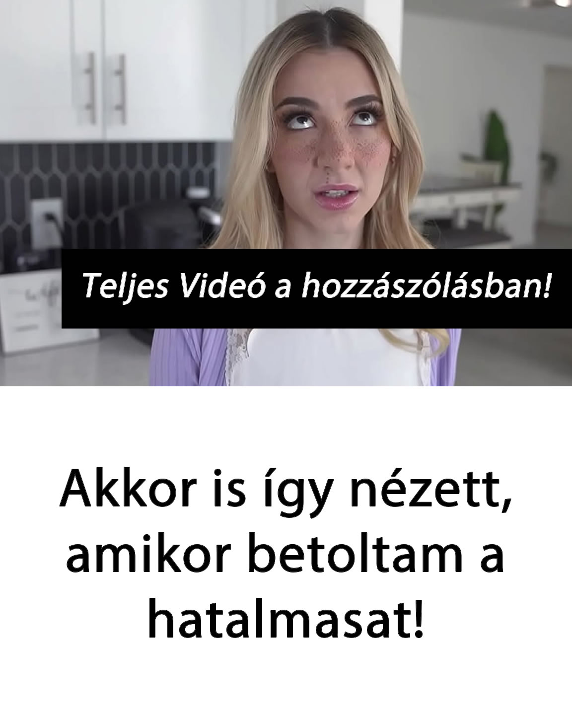 Teljes videó a hozzászólásban!