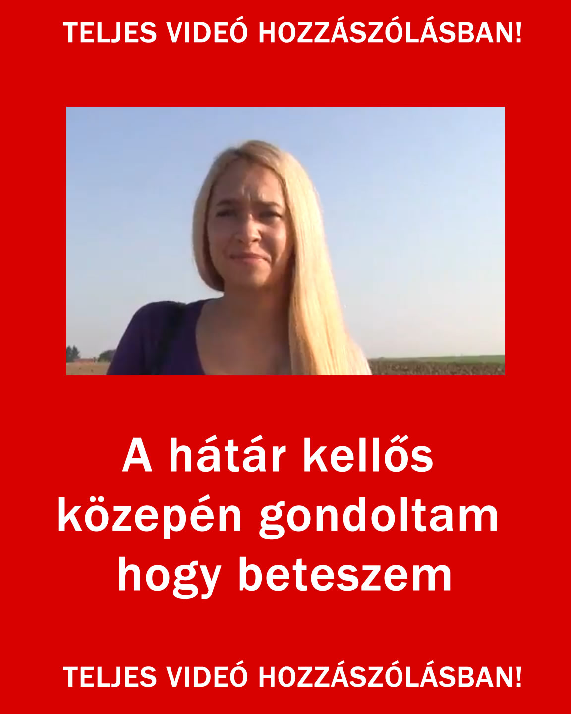 Teljes videó a hozzászólásban!