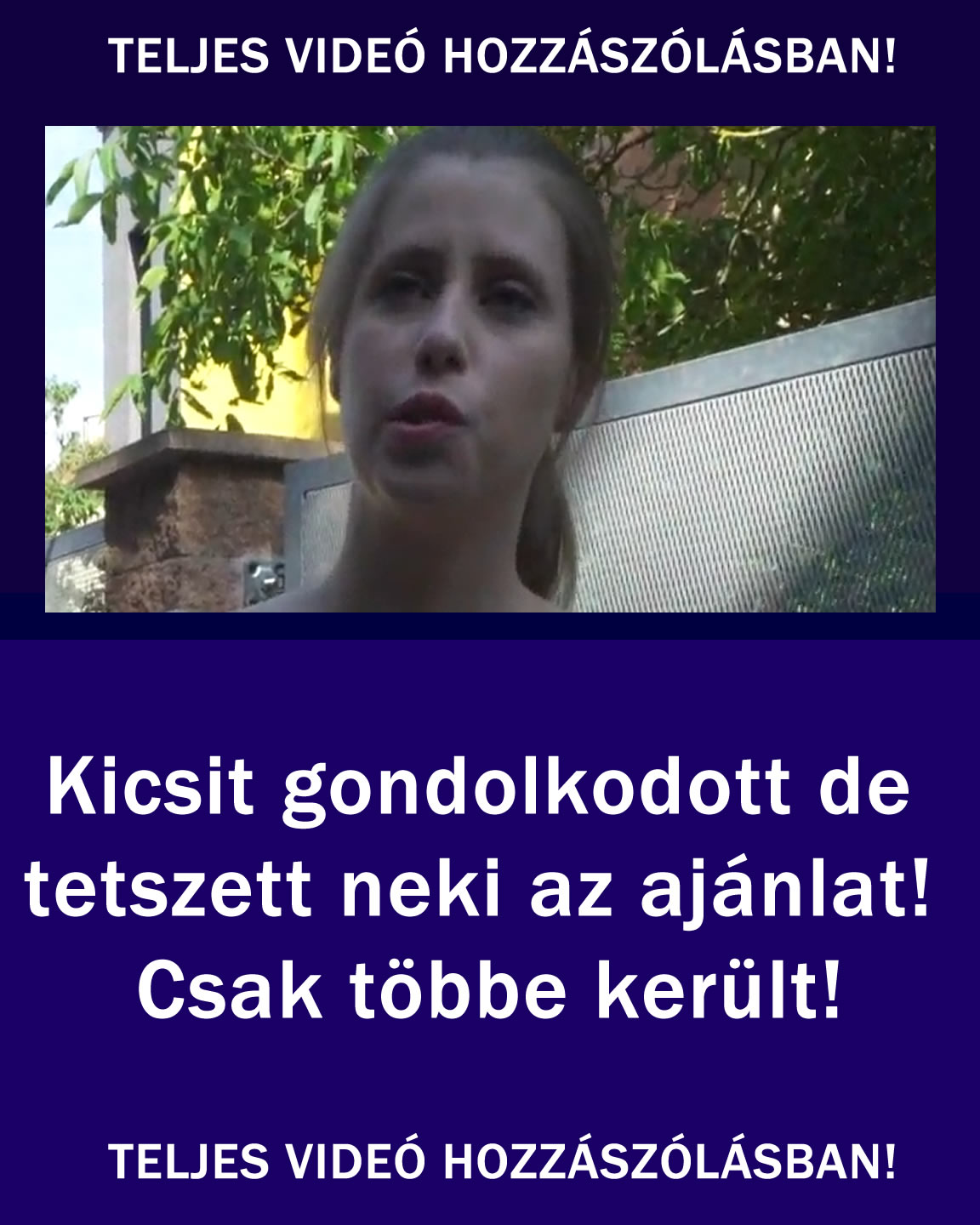 Teljes videó a hozzászólásban!