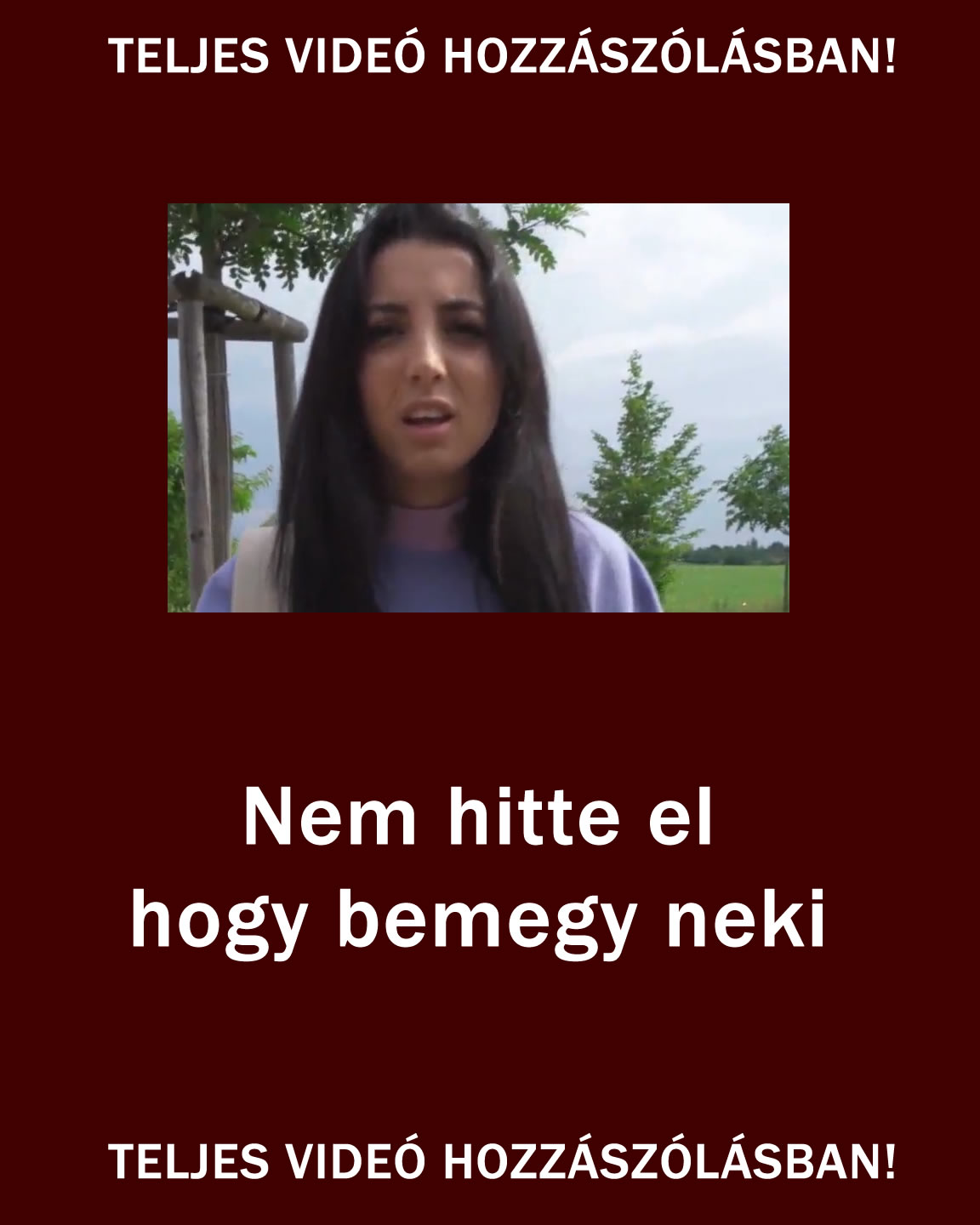 Teljes videó a hozzászólásban!