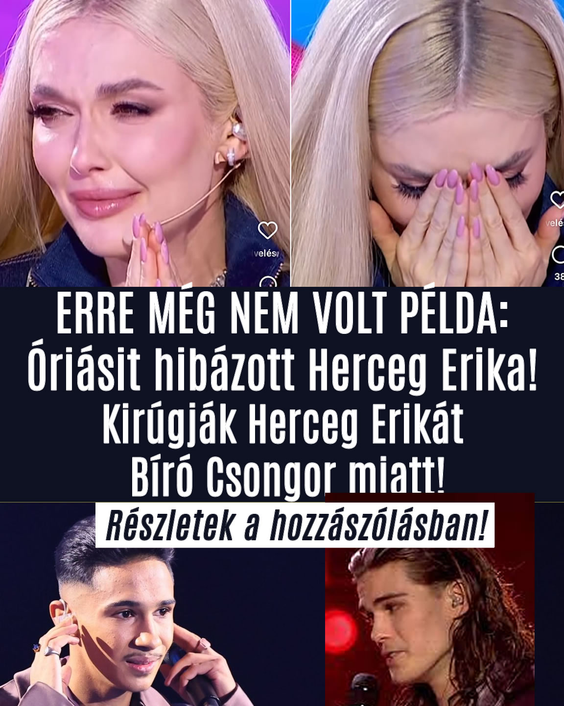 Óriásit hibázott Herceg Erika!