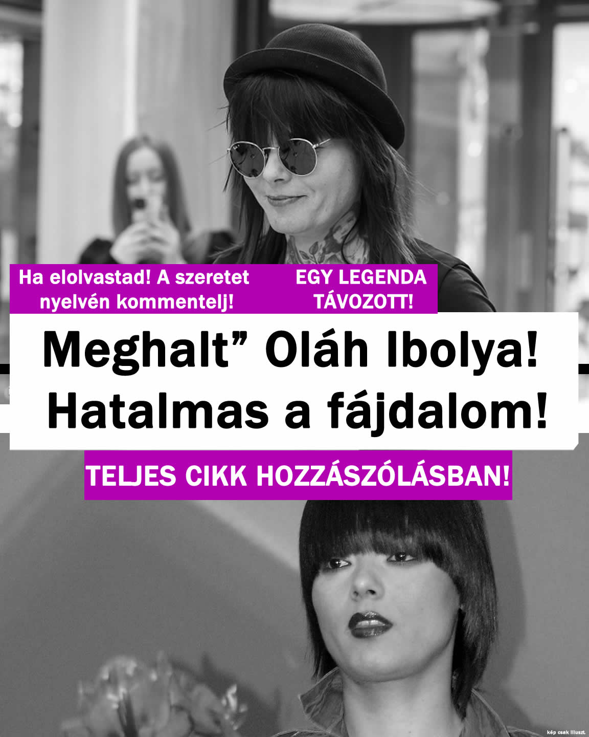 Meghalt” Oláh Ibolya nagy az ijedség! Ez történt: