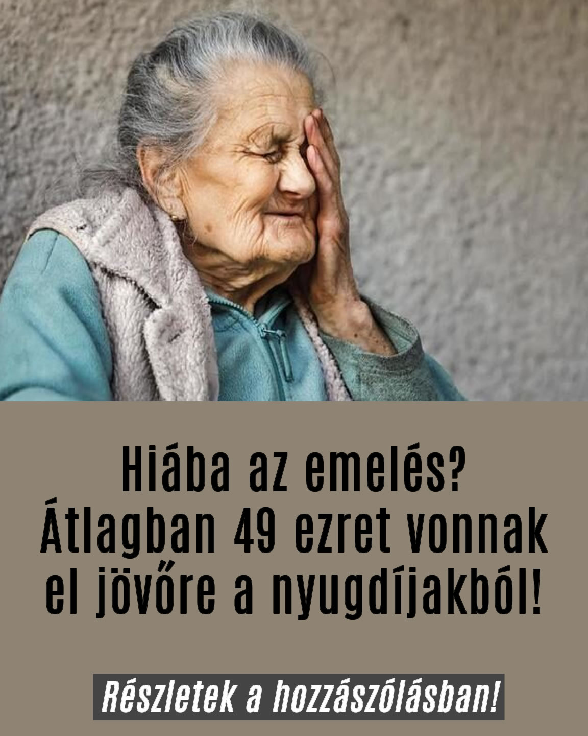 Jövőre ennyivel csökkenek a nyugdíjak!?