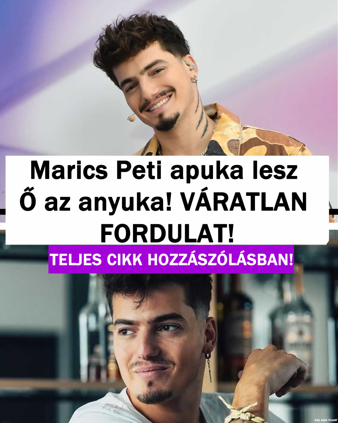 Marics Peti apuka lesz Ő az anyuka! Váratlan hír: