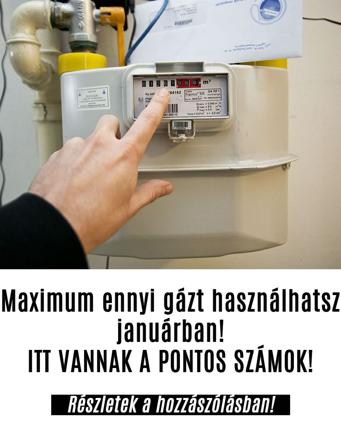 Maximum ennyi gázt használhatsz januárban!